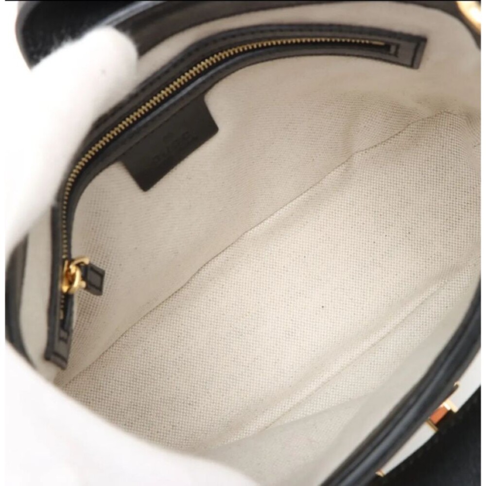 GUCCI GG Up Leather Panda color Shoulder Handbag almost brand new - Picture 14 of 16